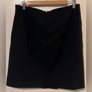 Coach New York wool inverted pleat black wool skirt size 10